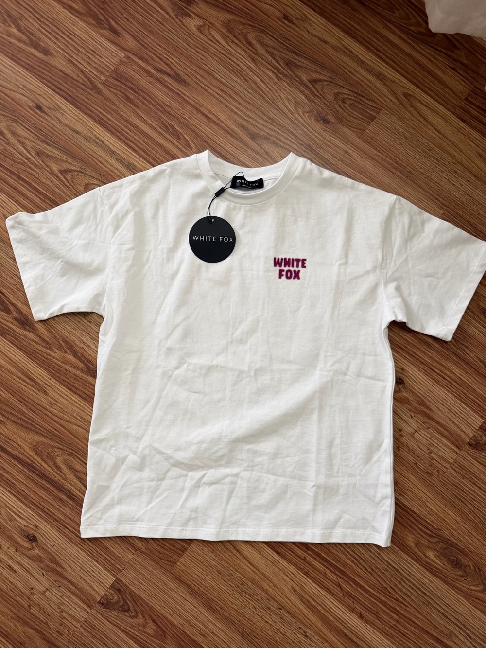 White Fox Oversized White T-shirt Brand New 3XS/XXS